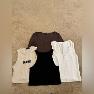 4 Crop top tops bundle